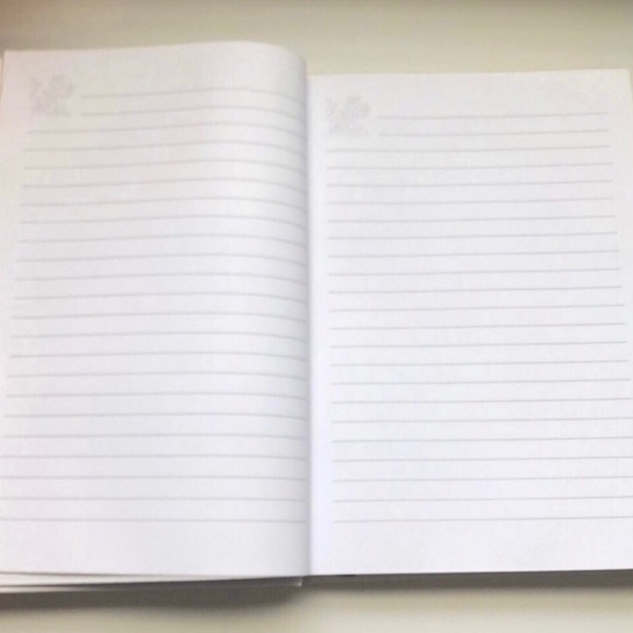 New Journal Hardcover White,Black & Gold Bible Verse Blank Lined Page Book - Picture 5 of 7